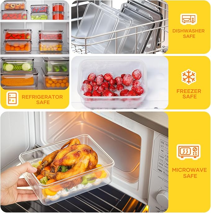 52 PCS Food Storage Containers