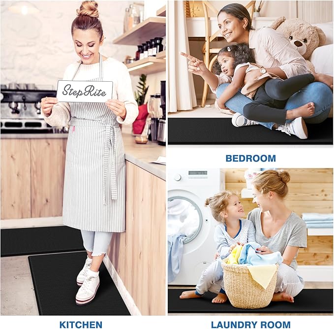 StepRite Kitchen Mats, Cushioned Anti Fatigue Kitchen Mats