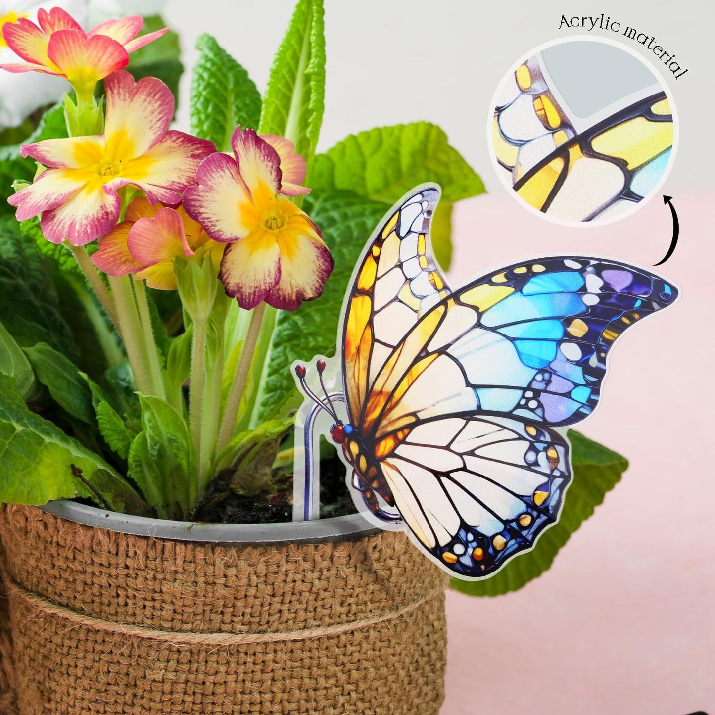 FBBP Butterfly Gifts for Women, Hanging Plant Planter for Indoor Outdoor Garden, Mothers Day Birthday Gifts for Mom Grandma from Daughter Son, Bird Lover Plant Pots Accessories
