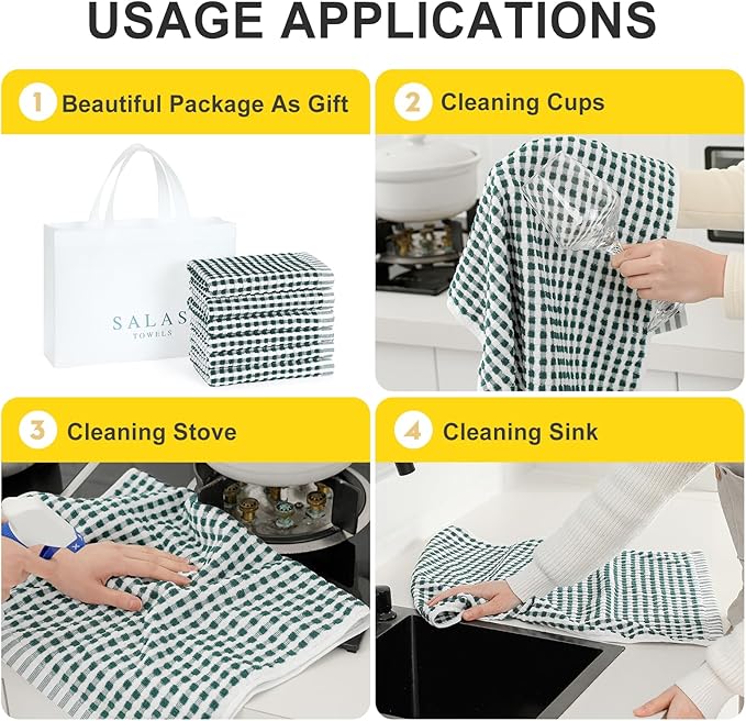SALAS Cotton Dish Towels Cloths