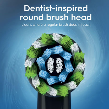 Oral-B Vitality Pro Electric Toothbrushes for Adults, for Him/Her, 1 Handle, 2 Toothbrush Heads, 3 Brushing Modes Including Sensitive Plus, 2 Pin UK Plug, Black (Packing May Vary)