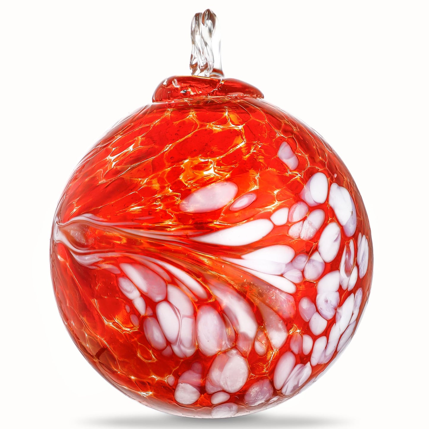 4 Inch Hand Blown Glass Gazing Ball Witches Ball Ornament for Garden Decor