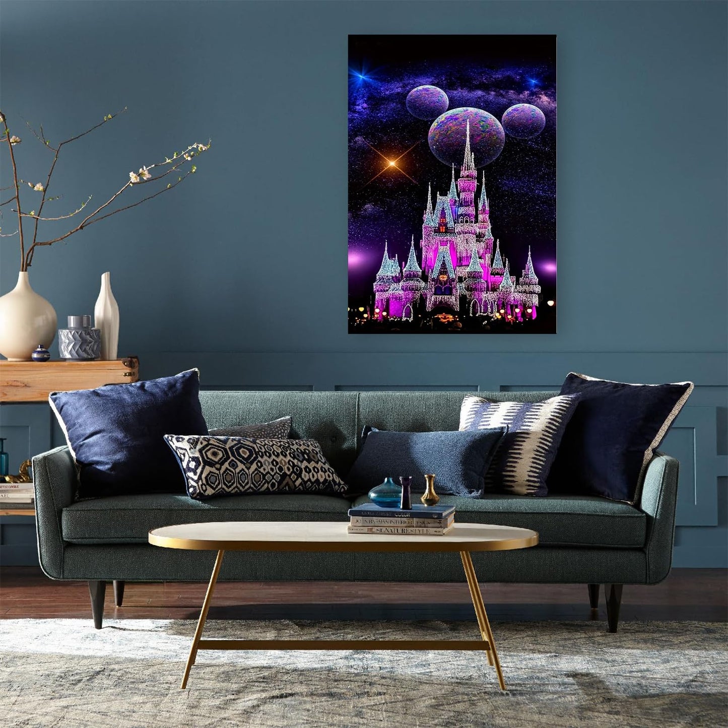 LumiCraft Starry Castle Diamond Art Kits for Adults, Cartoon Diamond Painting Kits, 5D Full Drill Crystal Rhinestones Art Kits for Beginner Home Wall Decor 12x16in