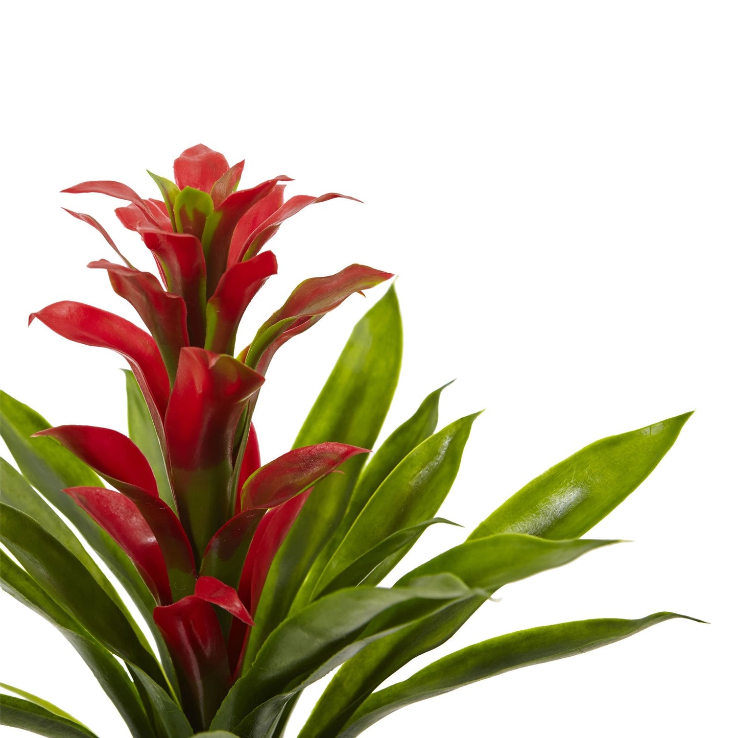 Nearly Natural 15in. Bromeliad Artificial Flower (Set of 4)