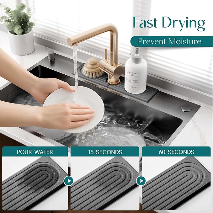 Kitchen Sink Faucet Mat