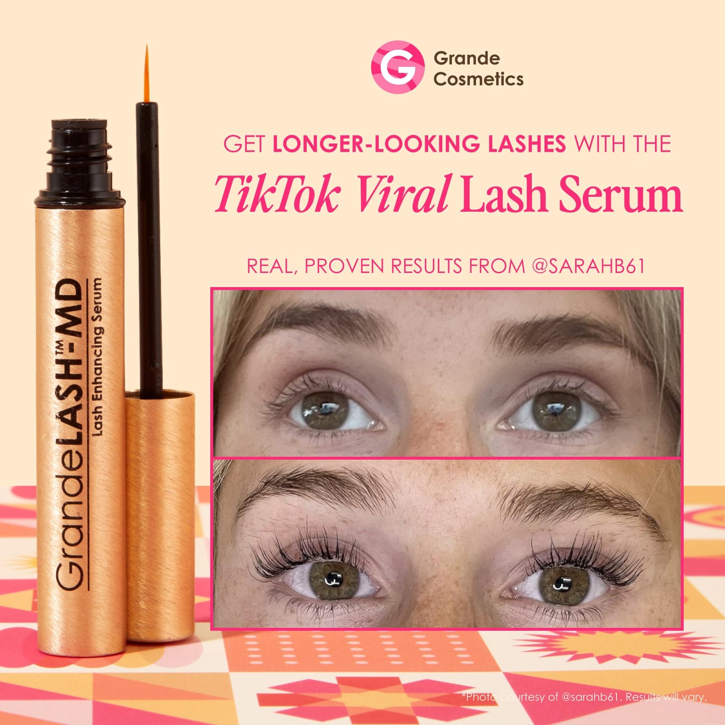 Grande Cosmetics GrandeLASH-MD Lash Enhancing Serum - Award-Winning Formula for Longer, Thicker-Looking Lashes - 4 ml
