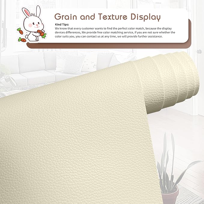 KING MOUNTAIN Leather Repair Patch, 16 x 60 Inches self Adhesive Leather Repair