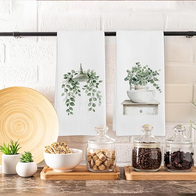 Sage Green Eucalyptus Hand Towels