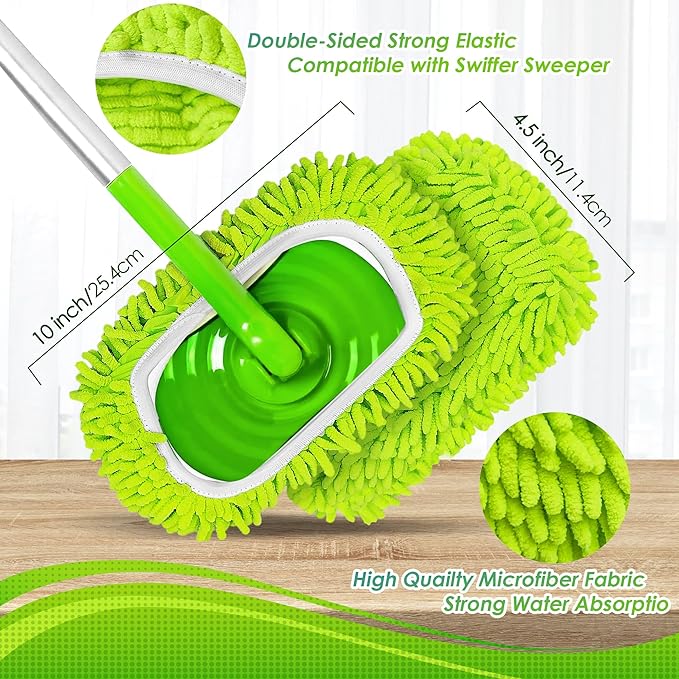 JEHONN Reusable Microfiber Mop Pads Compatible