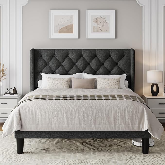 Einhomn Queen Size Platform Bed Frame