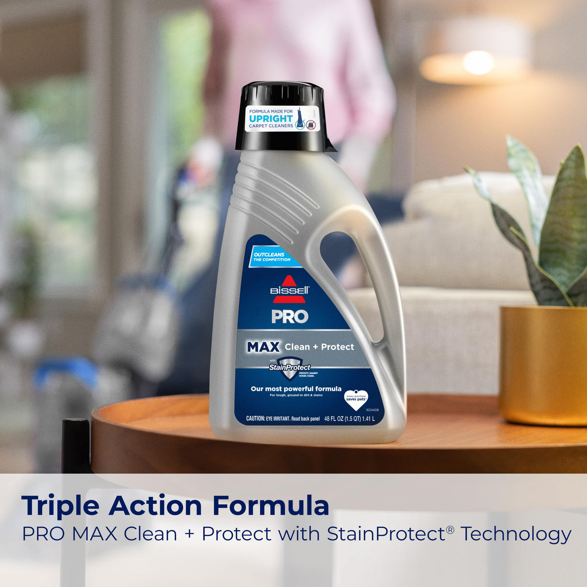BISSELL TurboClean, Upright Carpet Cleaner, Pro Max Clean & Protect + Oxy Urine Eliminator Formula Included, 3952