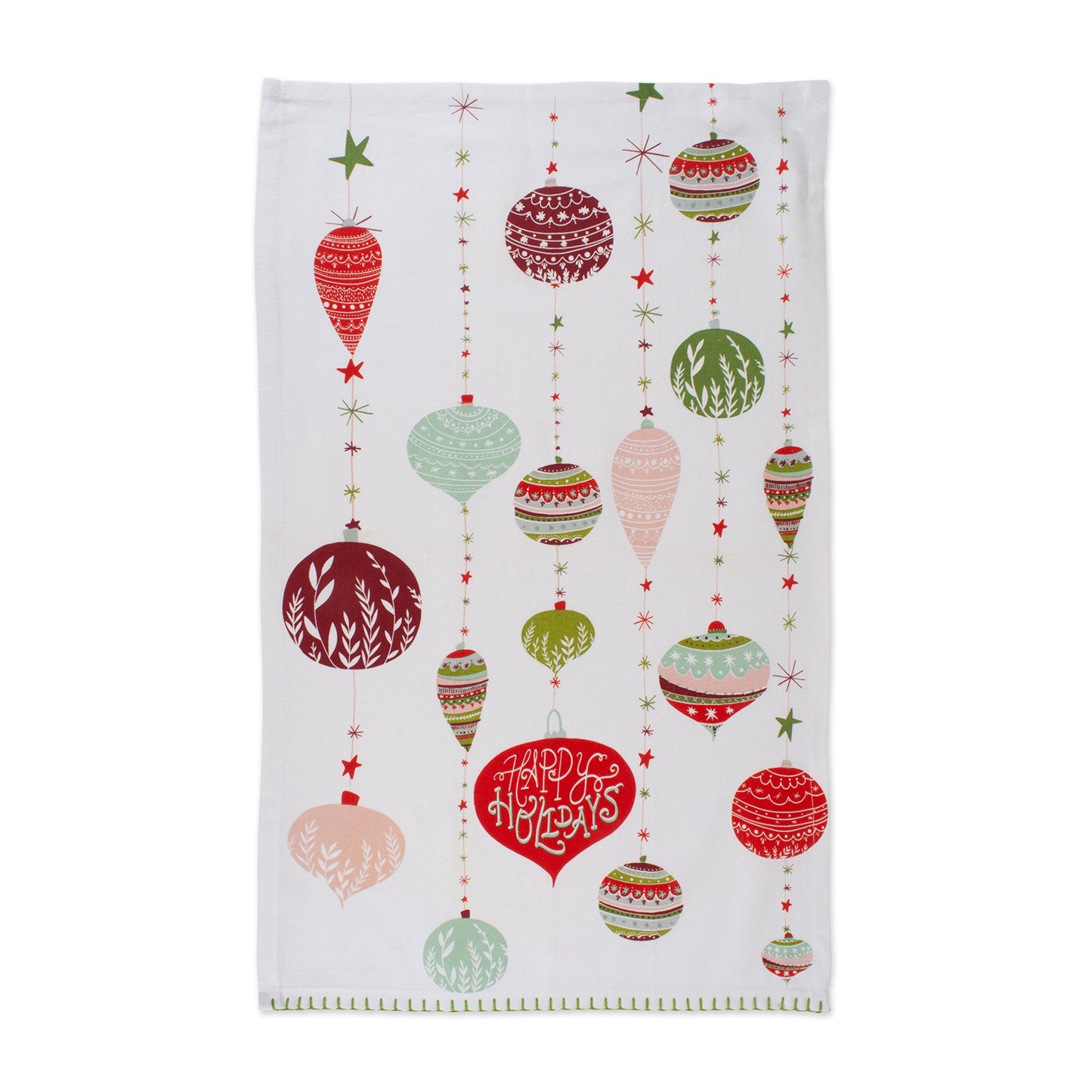 DII Holiday Dish Towels Christmas Kitchen Décor, 18x28, Holiday Trimmings, 2 Piece