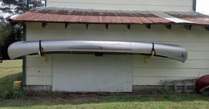 SUSPENZ Kayak Storage Rack, Flat Wall Hanger/Hook for Canoe, Kayak, SUP Storage, Indoor & Outdoor Use, Safety Straps, Holds 125 lbs (11-8801)