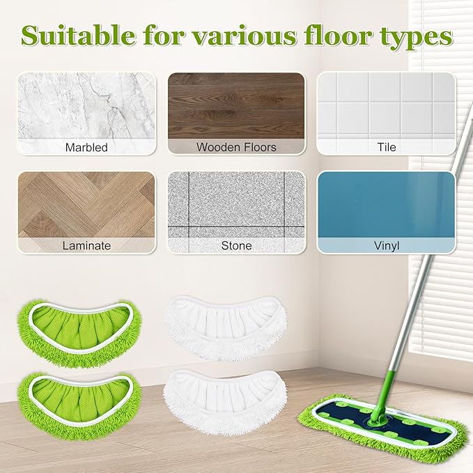 XL Mop Pads Compatible with Swiffer XL Sweeper, X-Large Dry Sweeping Cloths