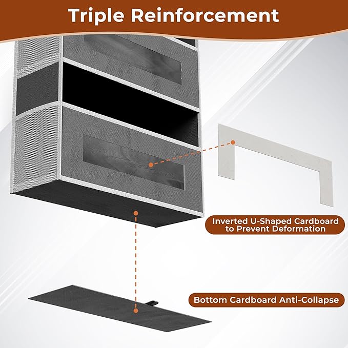 2 Packs 5-Tier Over the Door Organizer