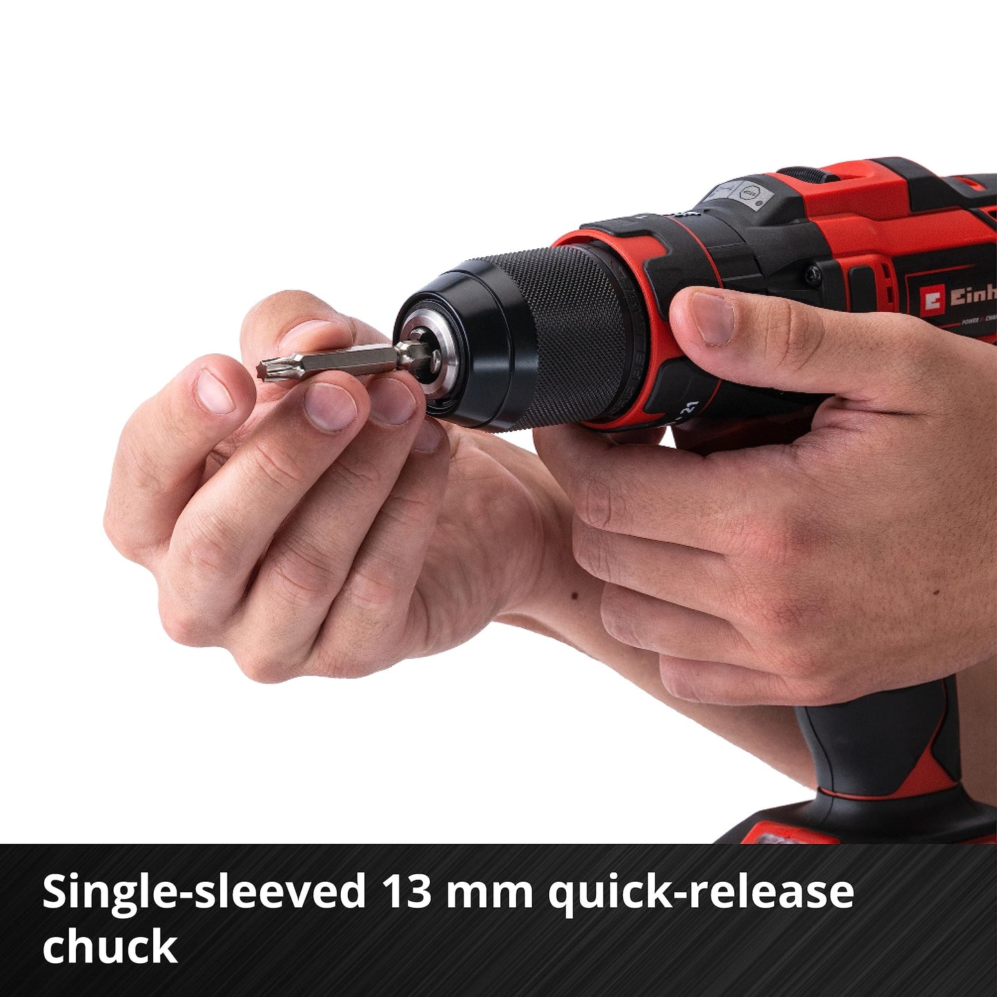 Einhell Power X-Change 40Nm Cordless Drill Driver With Battery And Charger - 18V, 3-in-1 Combi Drill, Hammer Drill And Screwdriver - TE-CD 18/40 Li-i Impact Drill Set With 69 Pc Accessory Kit
