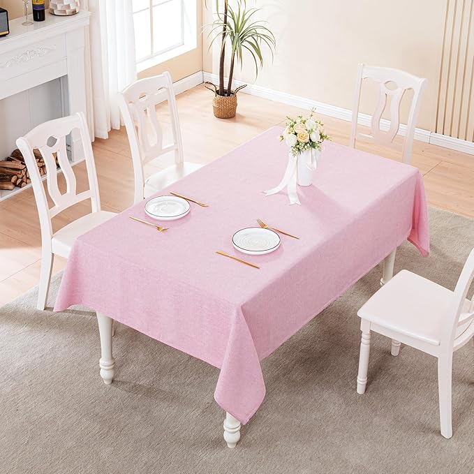 BALCONY & FALCON Rectangle Tablecloth Washable Wrinkle Resistant Water Proof