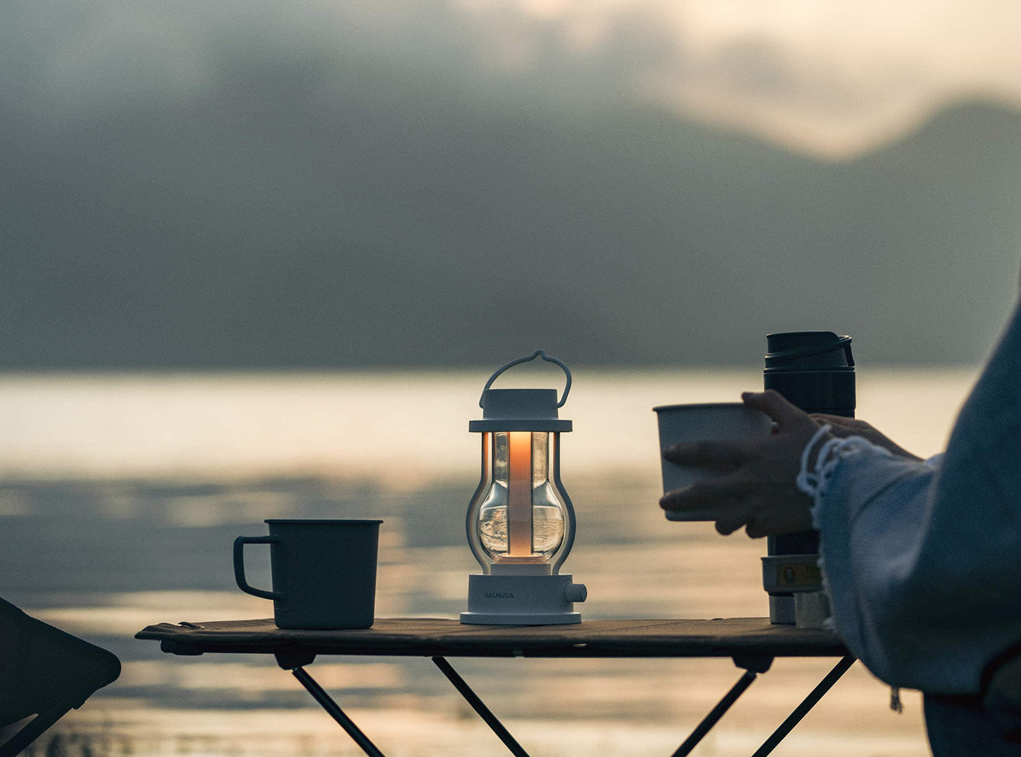 BALMUDA Combo Pack: The Toaster Gray & The Lantern White | Steam Toaster & Rechargeable LED Lantern