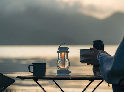 BALMUDA Combo Pack: The Toaster Gray & The Lantern White | Steam Toaster & Rechargeable LED Lantern