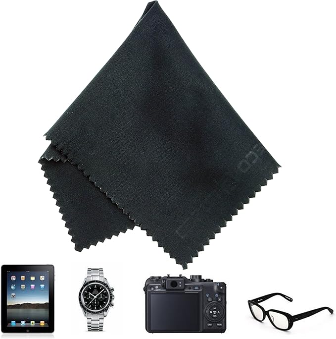 Eco-Fused Blue/Black Microfiber Cloth