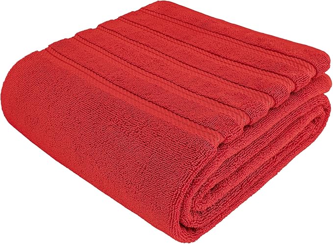 American Soft Linen 35x70 Jumbo Large Bath Towel, 600 GSM 100% Cotton Turkish