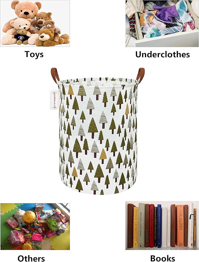 QUEENLALA Large Storage Basket, Laundry Hamper/Bathroom/Home Decor/Collapsible