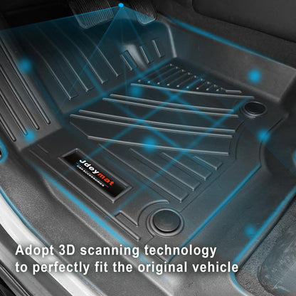 Jdeymat for 2018-2024 Ford Expedition/Lincoln Navigator 7-Seater Accessories Floor Mats 3 Rows Trunk Cargo Liner and Backrest Mats All Weather TPE (7 Seat Full Set-Not Fit Max Or L)