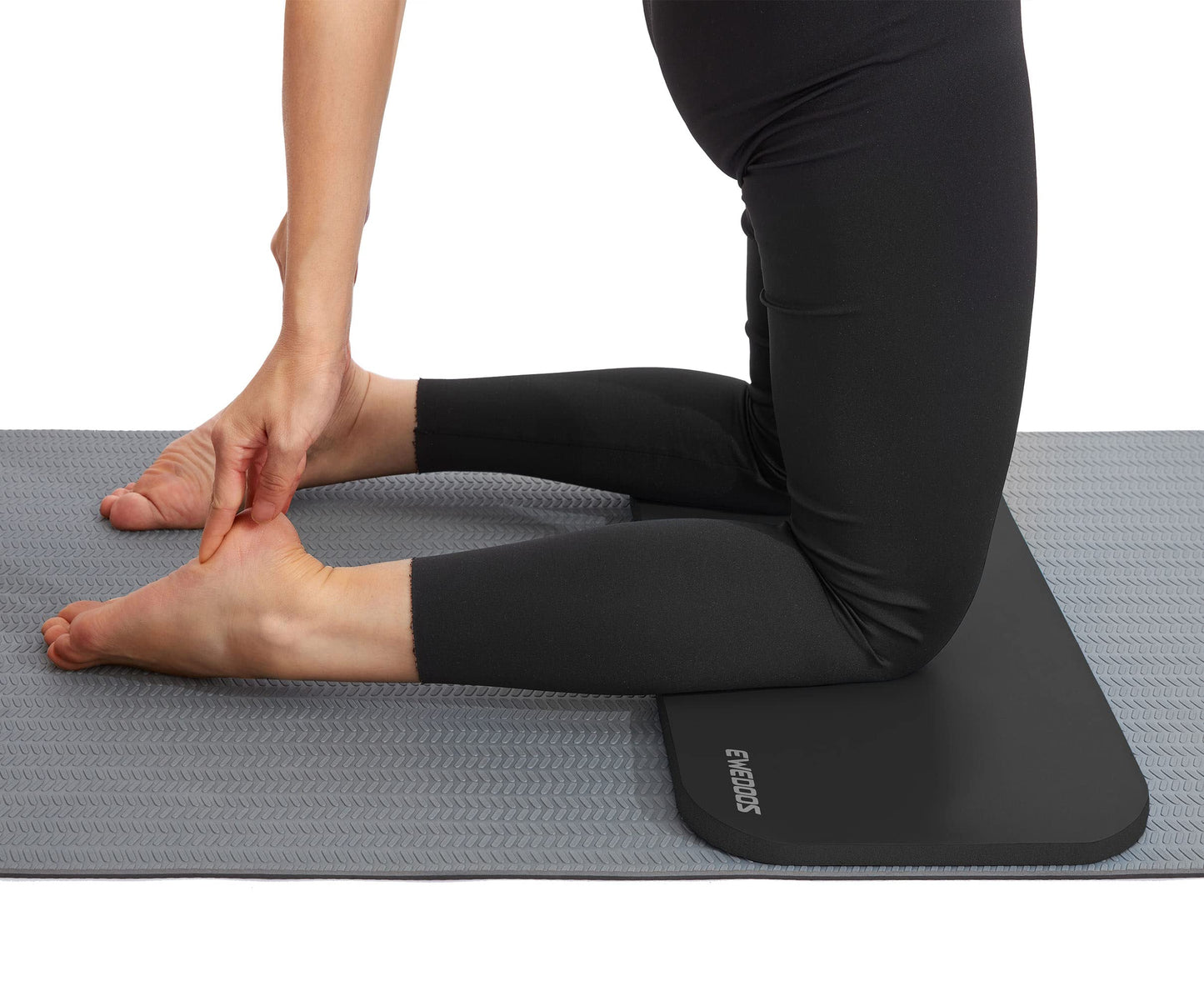 Ewedoos Knee Pads - Non-Slip Yoga Mat Cushion for Floor Exercises