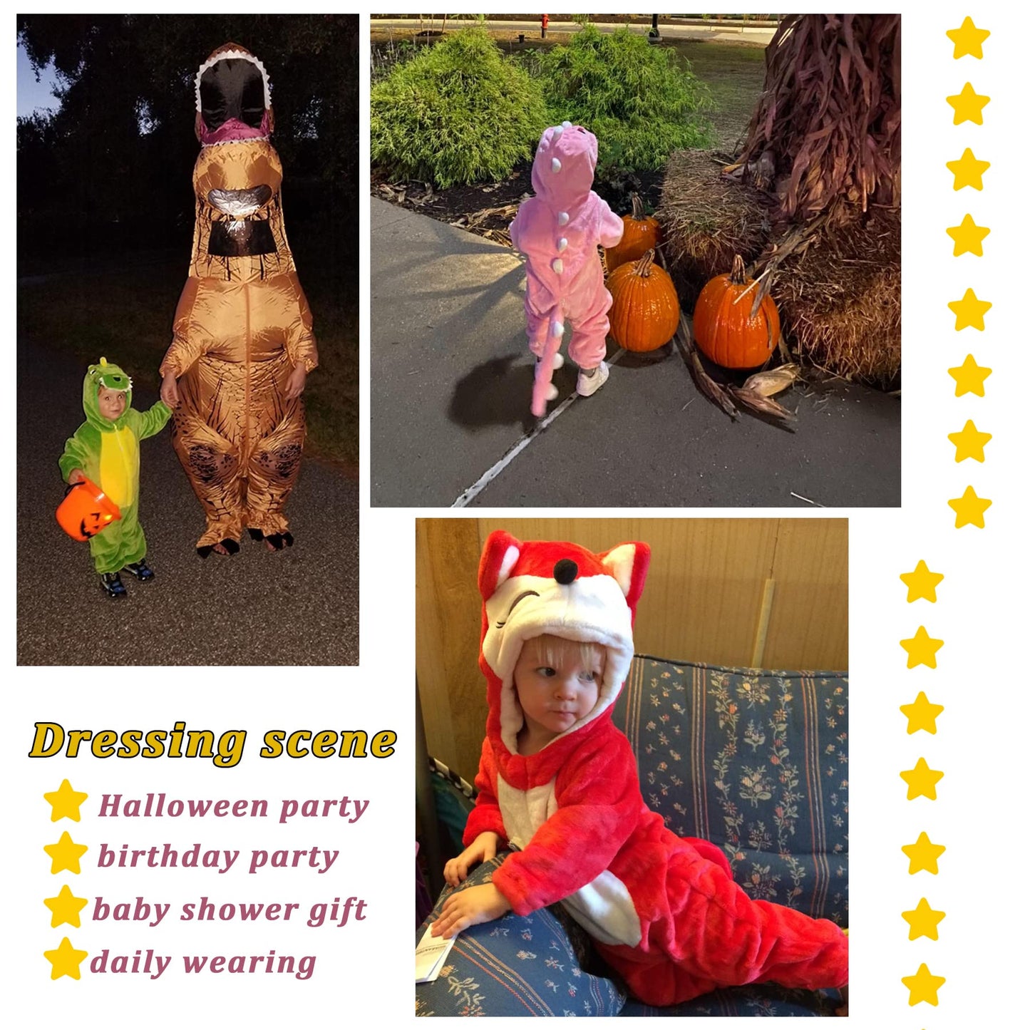 Doladola Unisex Baby Toddlers Romper Jumpsuit Hooded Cartoon Sleepsuits Infant Outfit (3-4 Years, Rose Dinosaur)