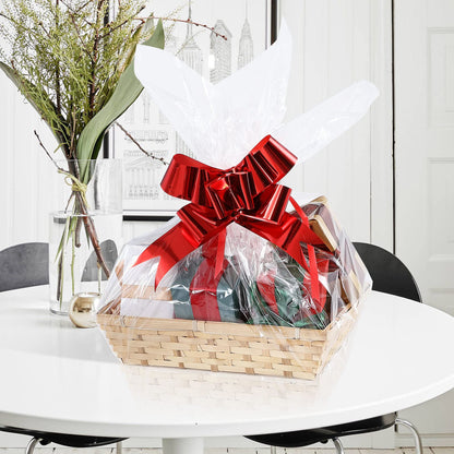 10 pcs Natural Bamboo Basket Gift Hampers Retail Display Home Organizer (Medium)