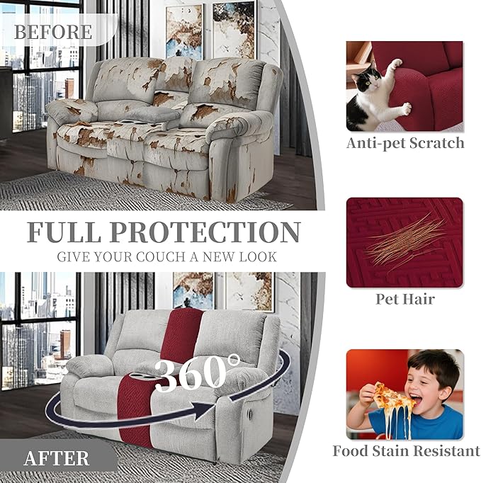 100% Waterproof Sectional Recliner Couch Covers