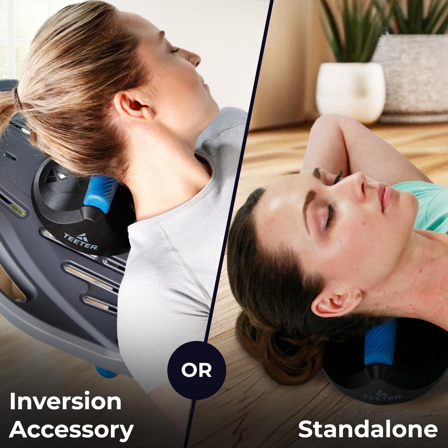 Teeter Neck Relax & Restore Duo- Portable Neck Traction Device for Decompression, Muscle Tension & Headache Pain Relief and Spine Health