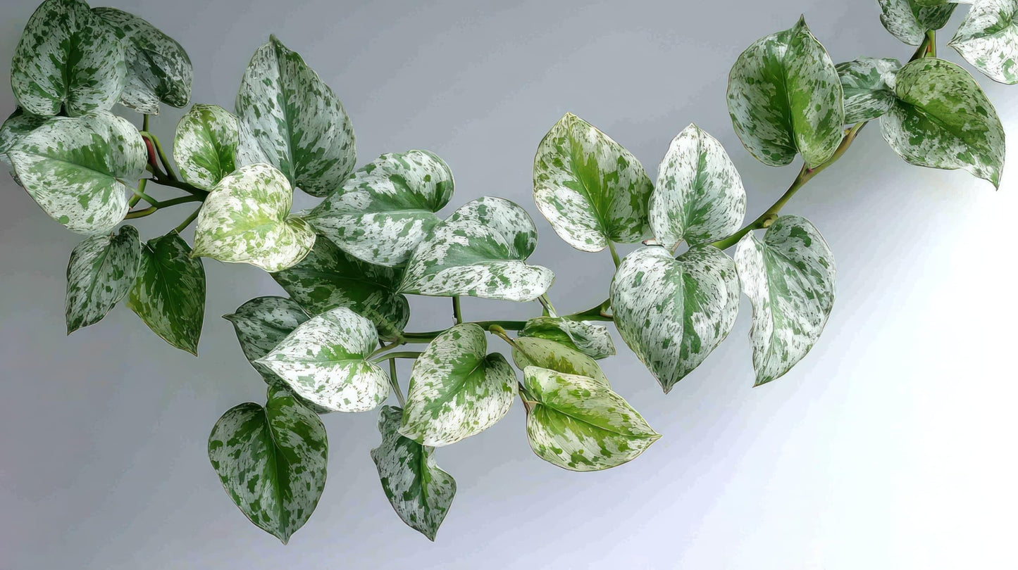 Silver Heart Pothos - 2 Inch Potted and Rooted - Great Indoor Plant - Air Purification - Easy Care