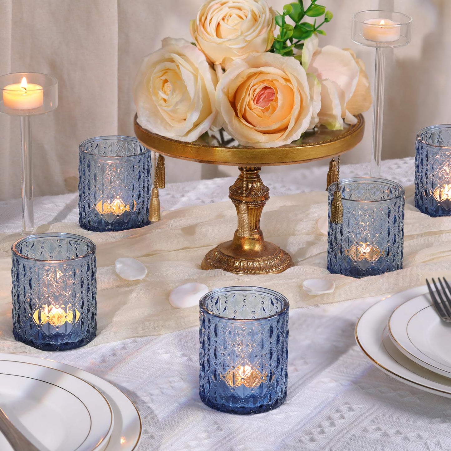8Pcs Large Votive Candle Holders