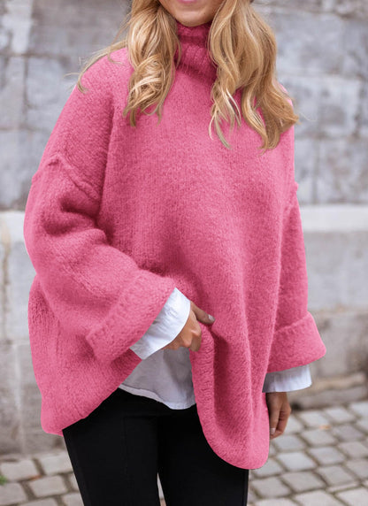 PRETTYGARDEN Oversized Sweaters for Women 2025 Chunky Turtleneck Sweater Fall Clothes Long Sleeve Tops Winter Clothing