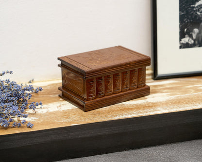 allboxesinoneplace Puzzle Box, Secret Wooden Puzzle Box with Hidden Compartments for Money, Gift Card, Escape Room