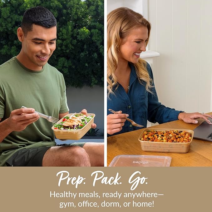Bentgo Prep - 20-Piece 1-Compartment Reusable Meal Prep Containers