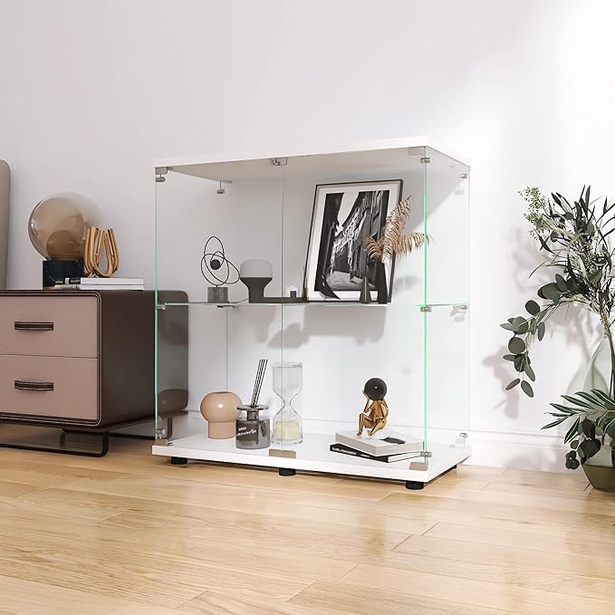 LFT HUIMEI2Y Glass Display Cabinet 2-Shelf