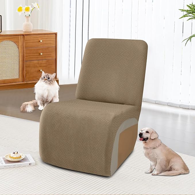 ALIECOM 100% Waterproof Recliner Sectional Couch Covers L Shape Stretch Corner