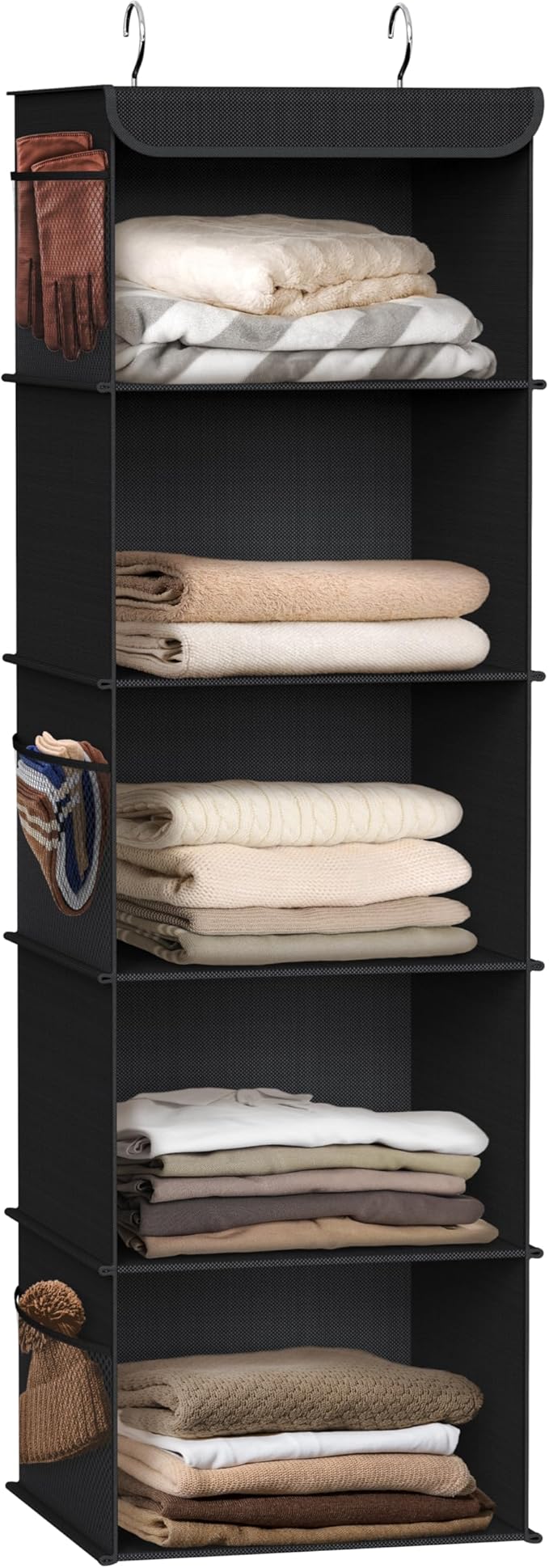 Simple Houseware 5 Shelf Hanging Closet Organizer