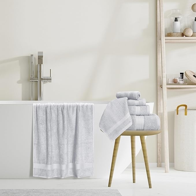 GLAMBURG Ultra Soft 8 Piece Towel Set