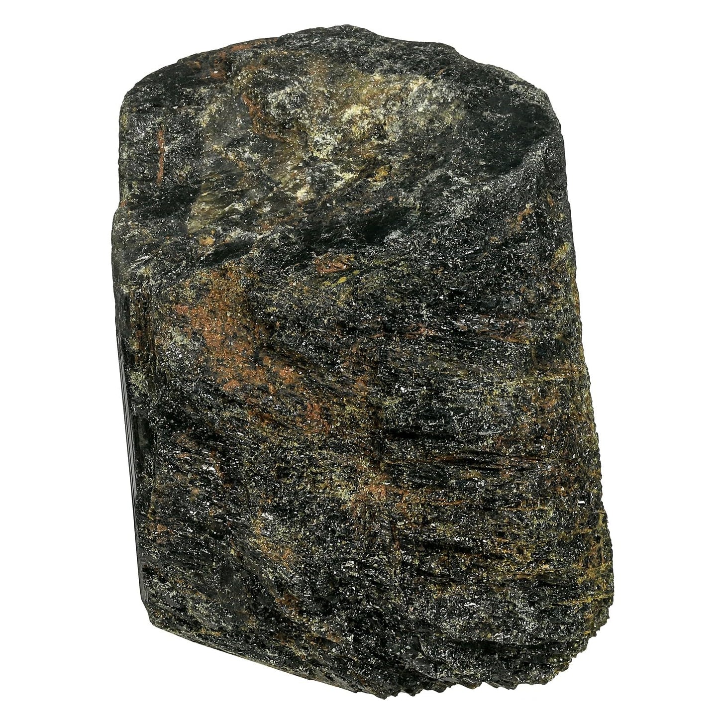 SUNYIK Raw Green Tourmaline Stone for Tumbling and DIY, Rough Rock Stone Mineral Specimen Home Office Decor for Meditation Anxiety, 201g-300g(0.44-0.66lb)