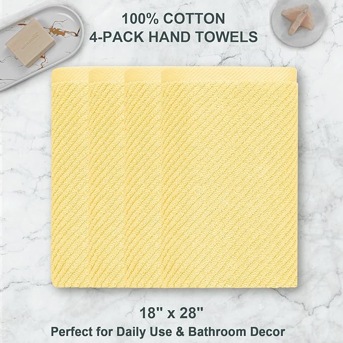 VOOVA & MOVAS Yellow Hand Towels
