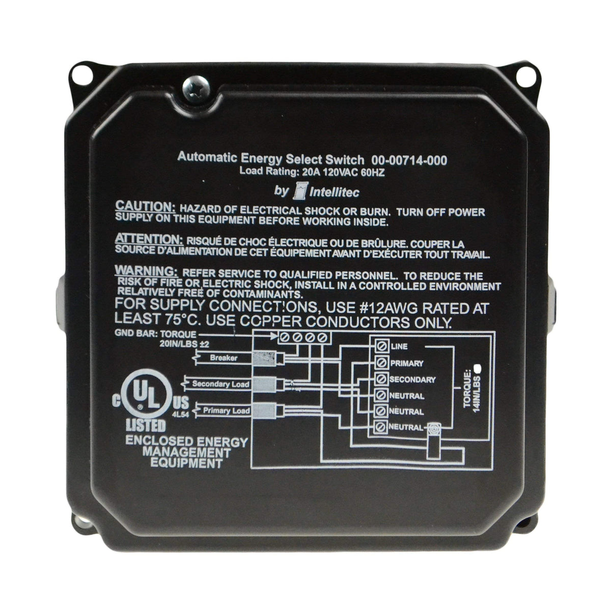 Intellitec 00-00714-000 Auto Energy Selector Module
