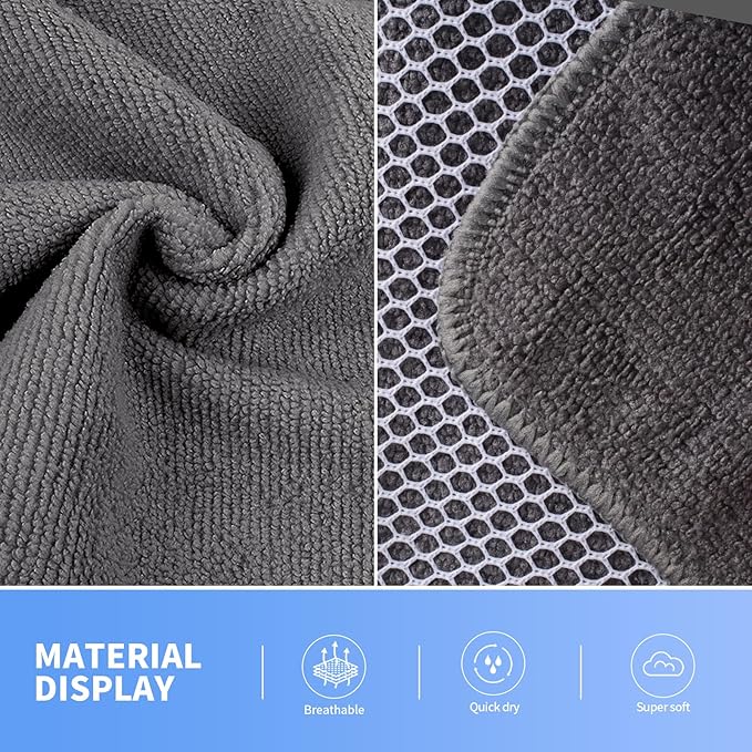 KinHwa Kitchen Washcloths for Dishes Absorbent Microfiber Dish Cloths Quick Dry