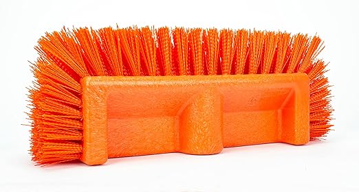 SPARTA Multi-Level Tile Scrub Brush 12" Wide Brush Head, Heavy-Duty Tile