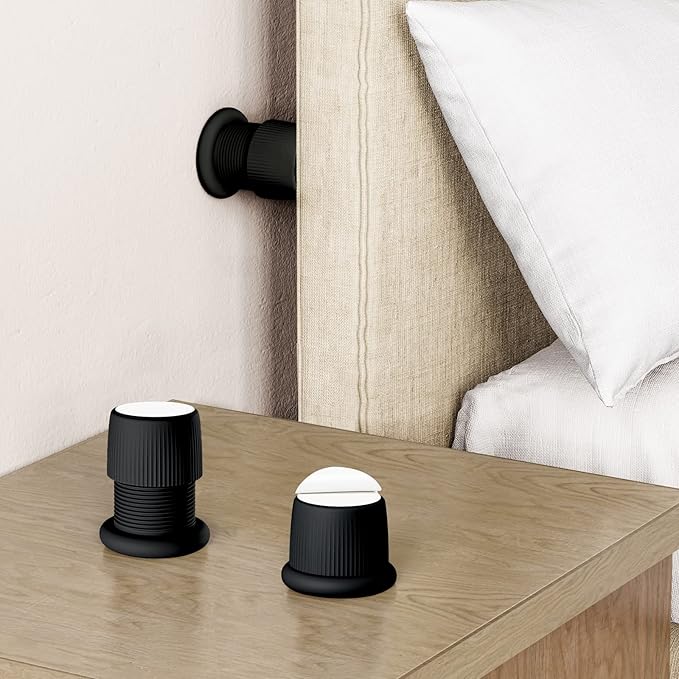 Headboard Stoppers, 1.6-2.6 inches Bed Wall Stopper, Adjustable Bed Frame