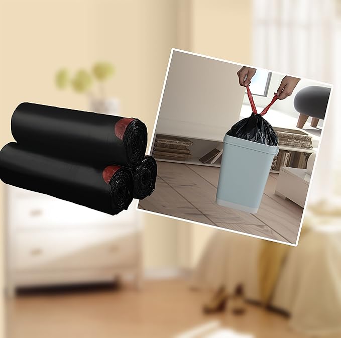 Begale 3 Gallon Drawstring Trash Bags