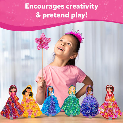 Skillmatics Poke-in Art - Magical Princesses, Mess-Free Fun for Kids, DIY Craft Kits, Creative Activity, Gifts for Girls & Boys Ages 4, 5, 6, 7, 8, 9
