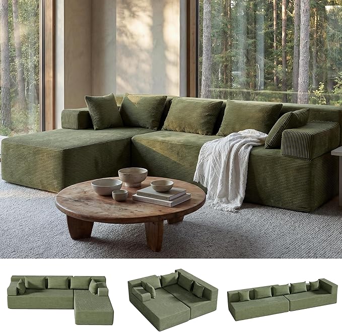 MONVANE 106" Cloud Sectional Couch